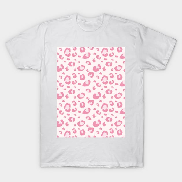 Leopard print. Pink Leopard. Vector ornament. fashionable pattern. predatory pattern T-Shirt by Var Space